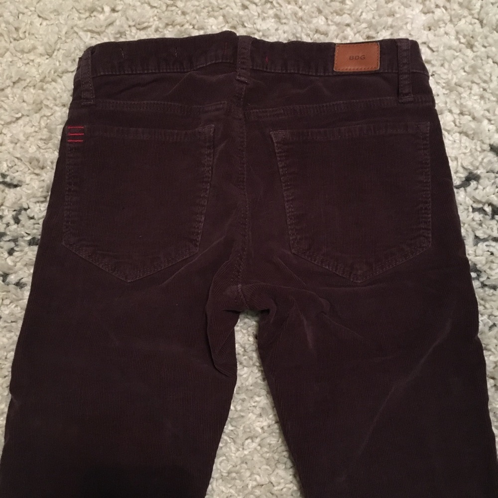 BDG Corduroy Mid Rise Cigarette Ankle Skinny Jeans